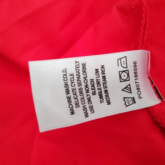 Jessica London  Red Sleeveless Tiered Dress  Embroidered Hem Flowy Fit (C-20) - Picture 8 of 14